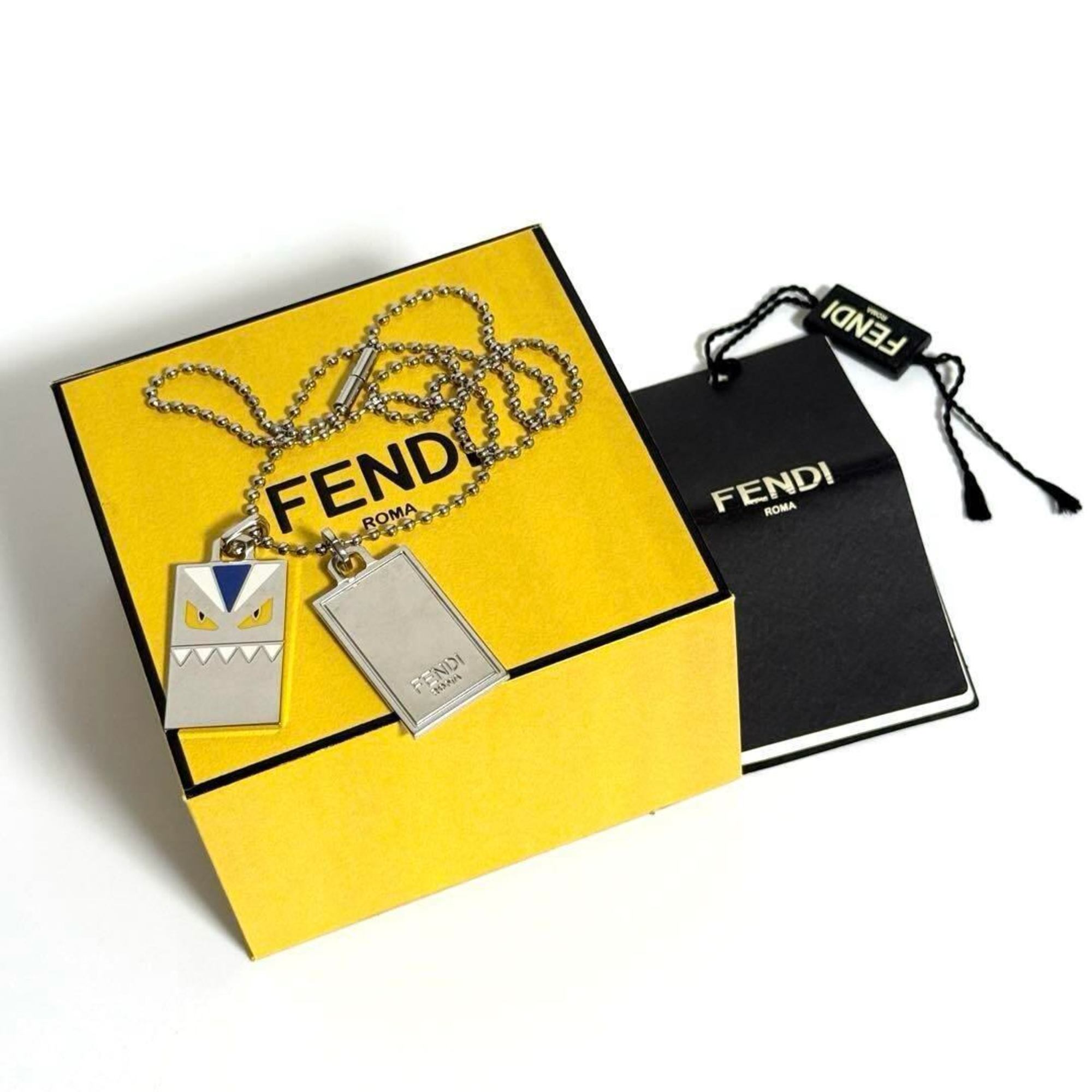 FENDI Men's Necklace Bugs Monster Pendant