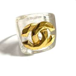 CHANEL Women's Coco Mark Ring, Clear