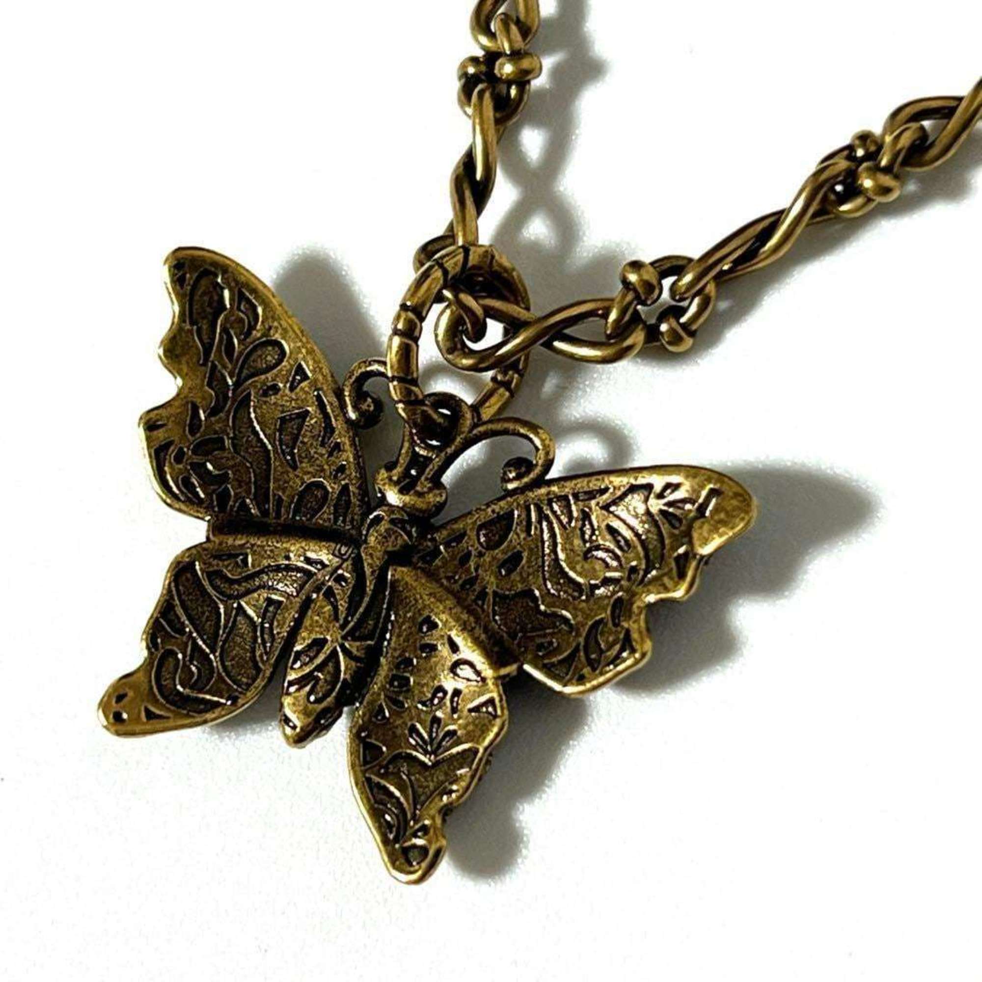 GUCCI Women's Butterfly Pendant Necklace