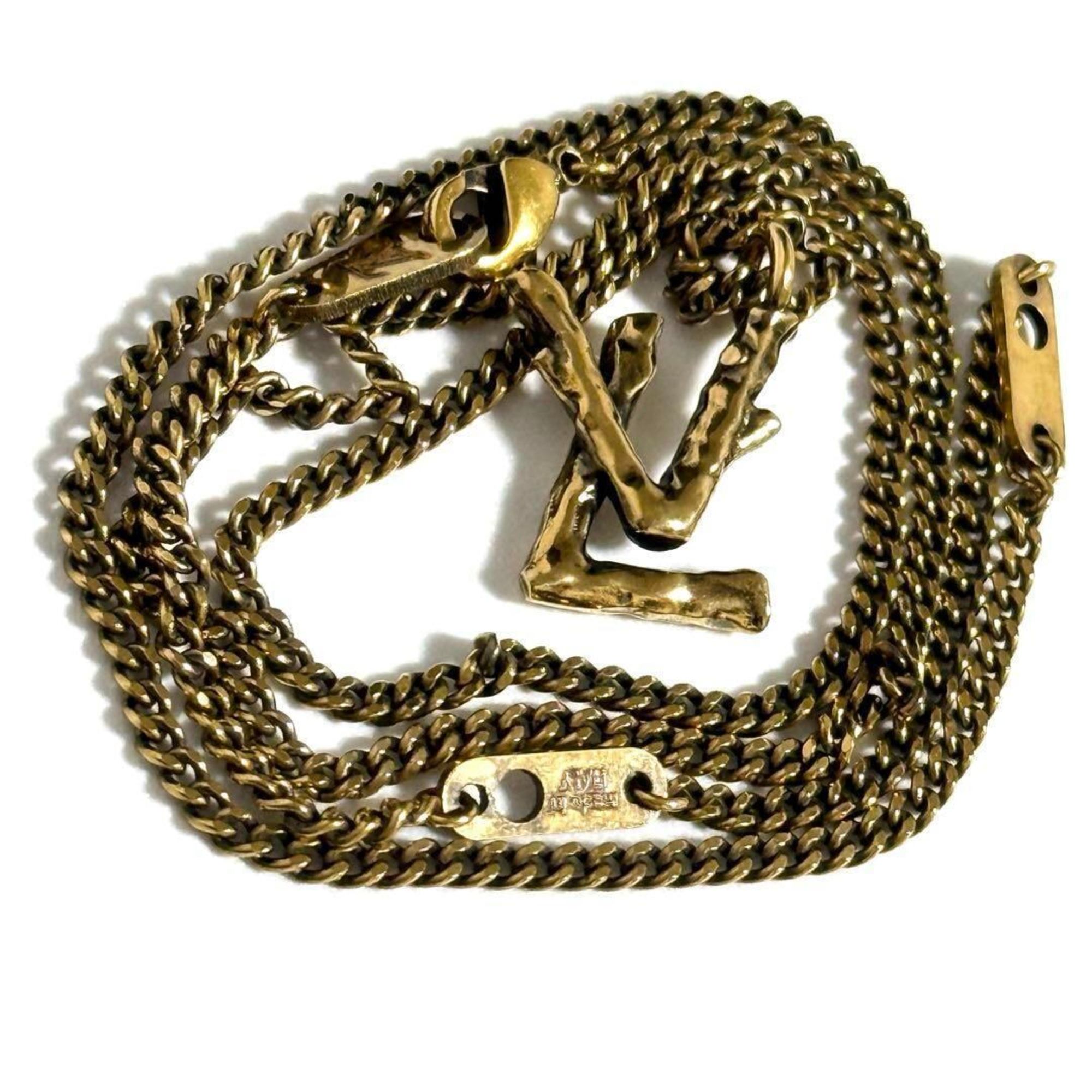 LOUIS VUITTON Men's Pendant Necklace LV Twig