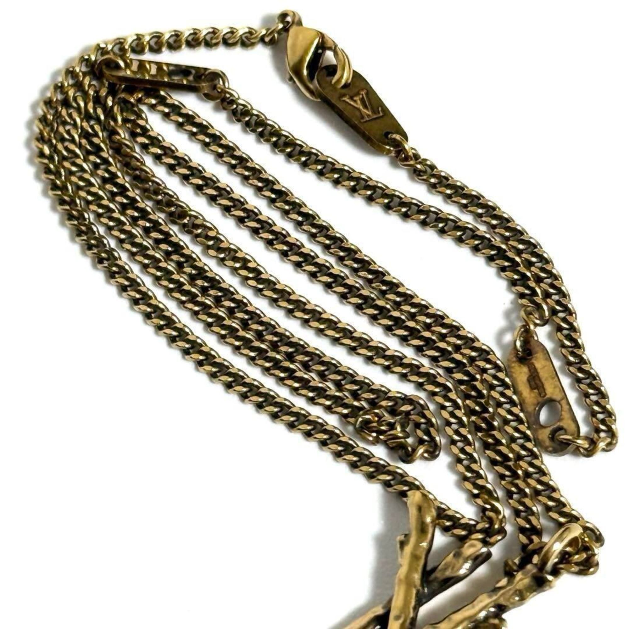 LOUIS VUITTON Men's Pendant Necklace LV Twig