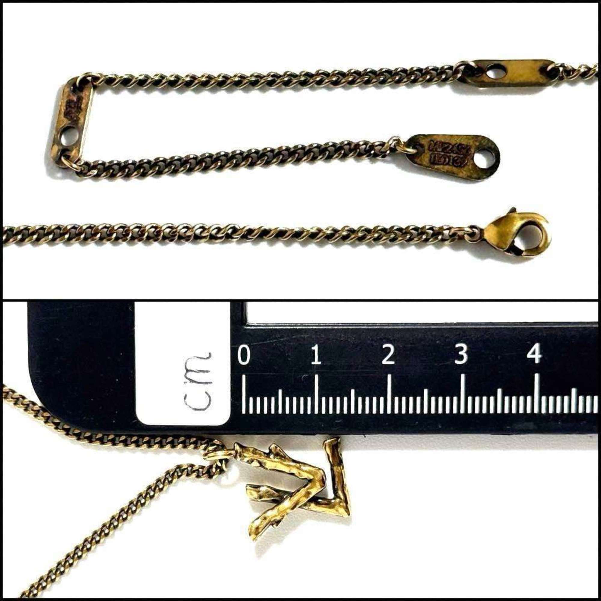 LOUIS VUITTON Men's Pendant Necklace LV Twig