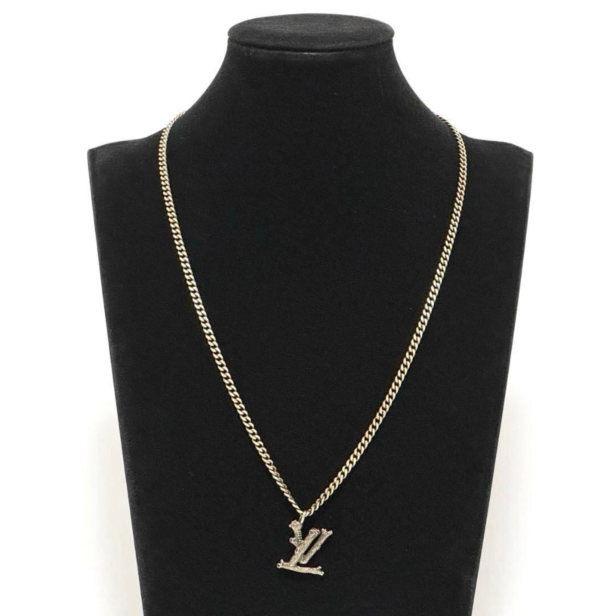 LOUIS VUITTON Men's Pendant LV Wood Necklace