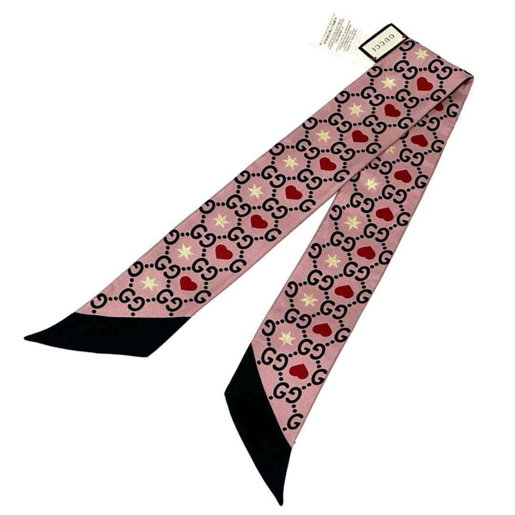 GUCCI Women's Scarf Bandana Neck Bow Valentine's Day