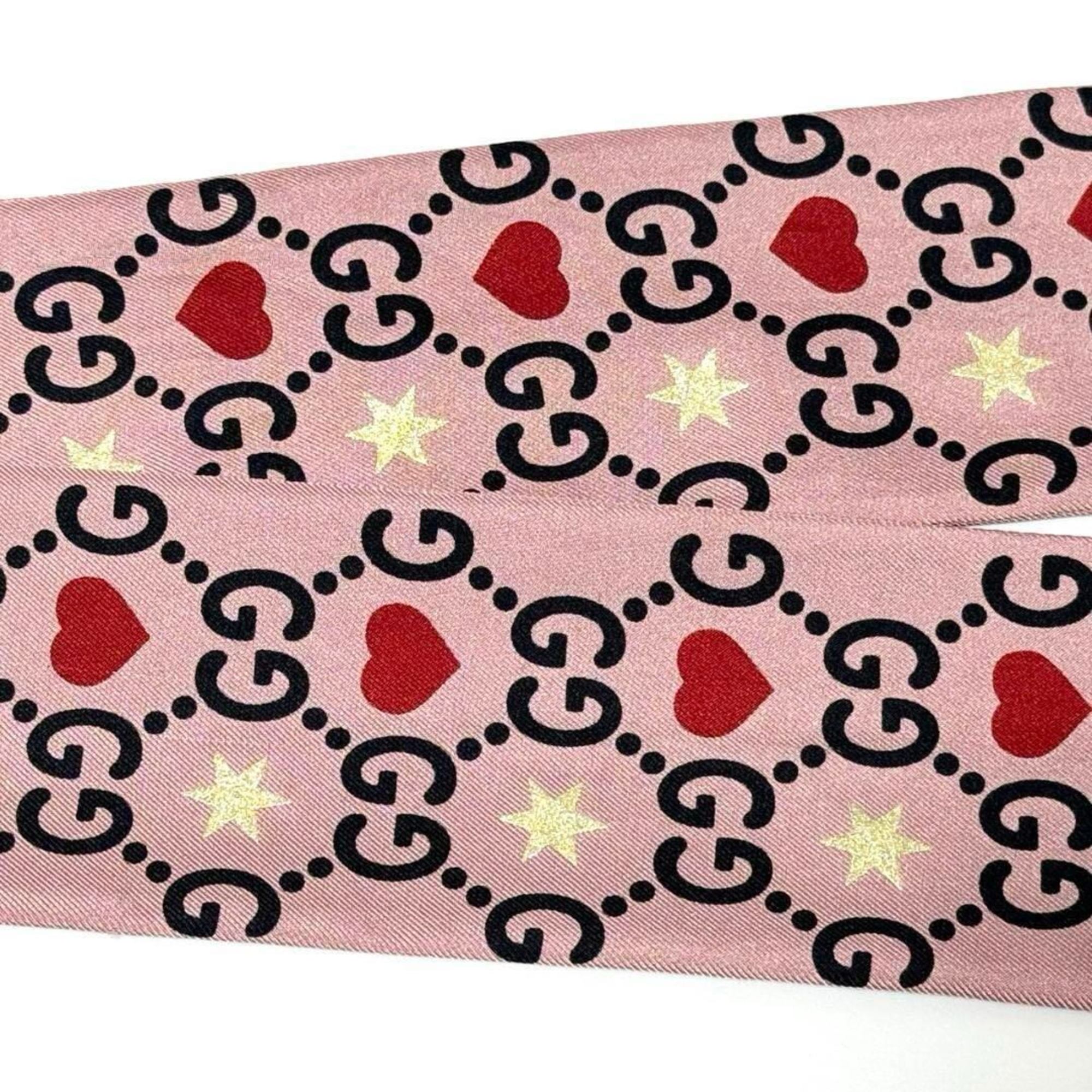 GUCCI Women's Scarf Bandana Neck Bow Valentine's Day