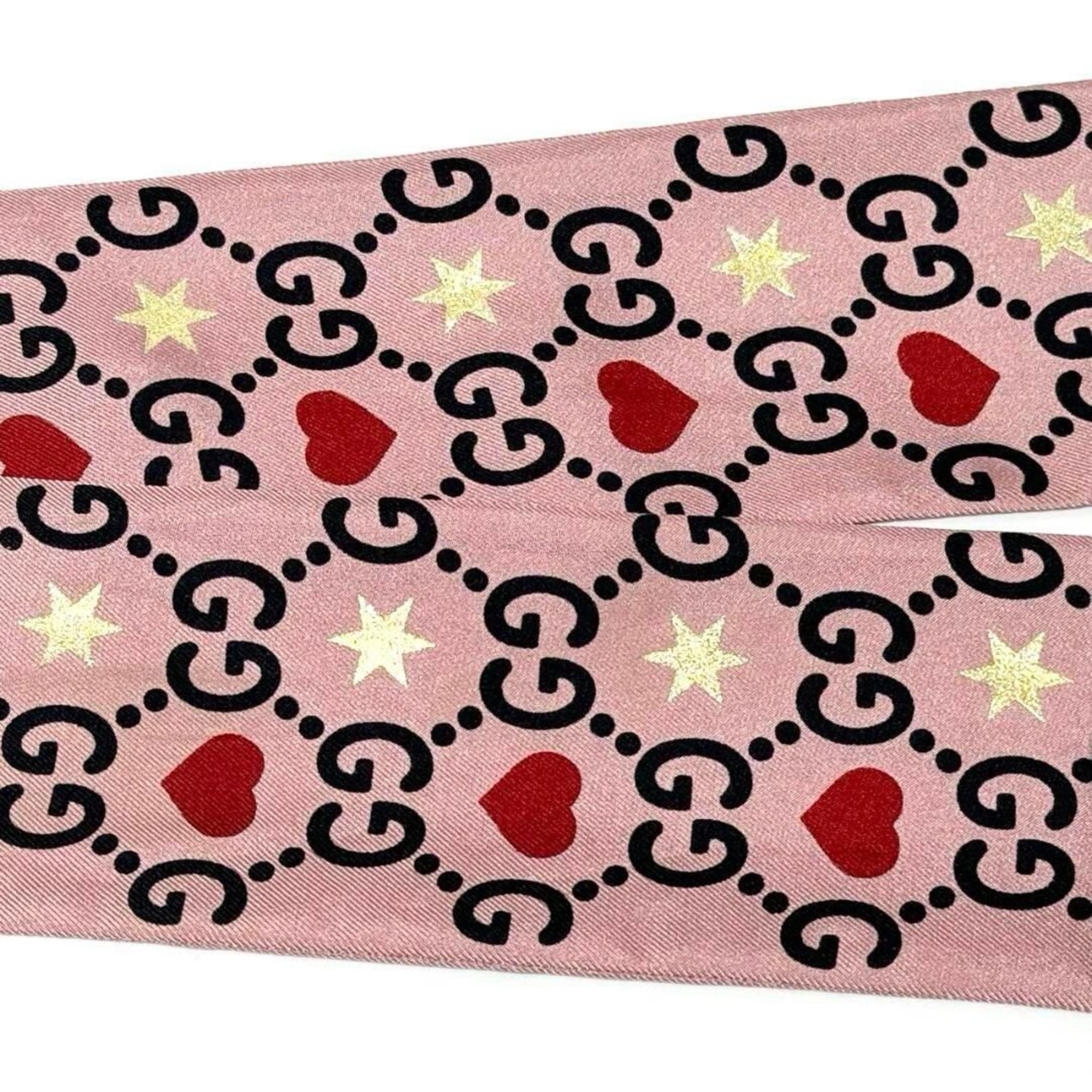 GUCCI Women's Scarf Bandana Neck Bow Valentine's Day