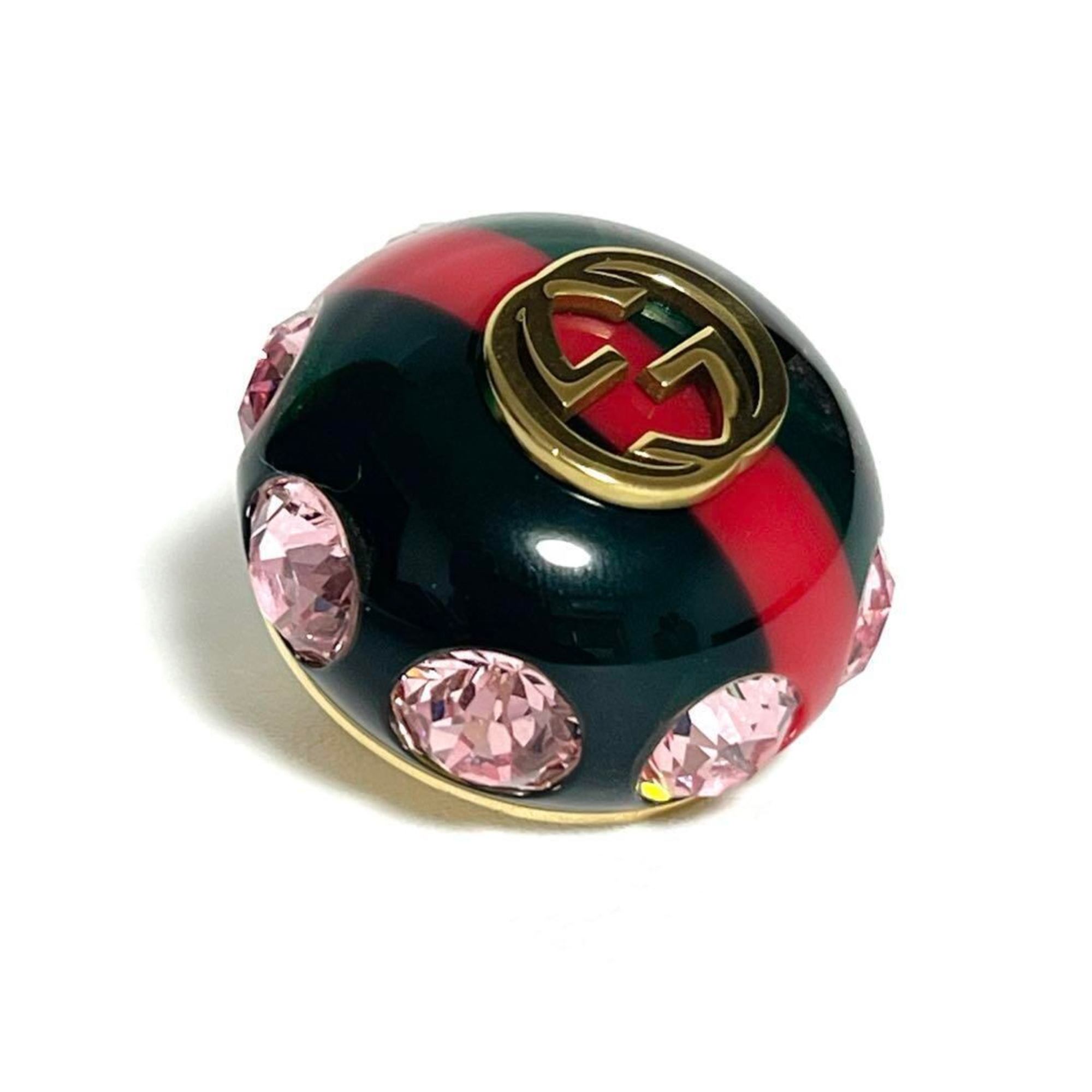 GUCCI Vintage Web Women's Brooch Pin Badge