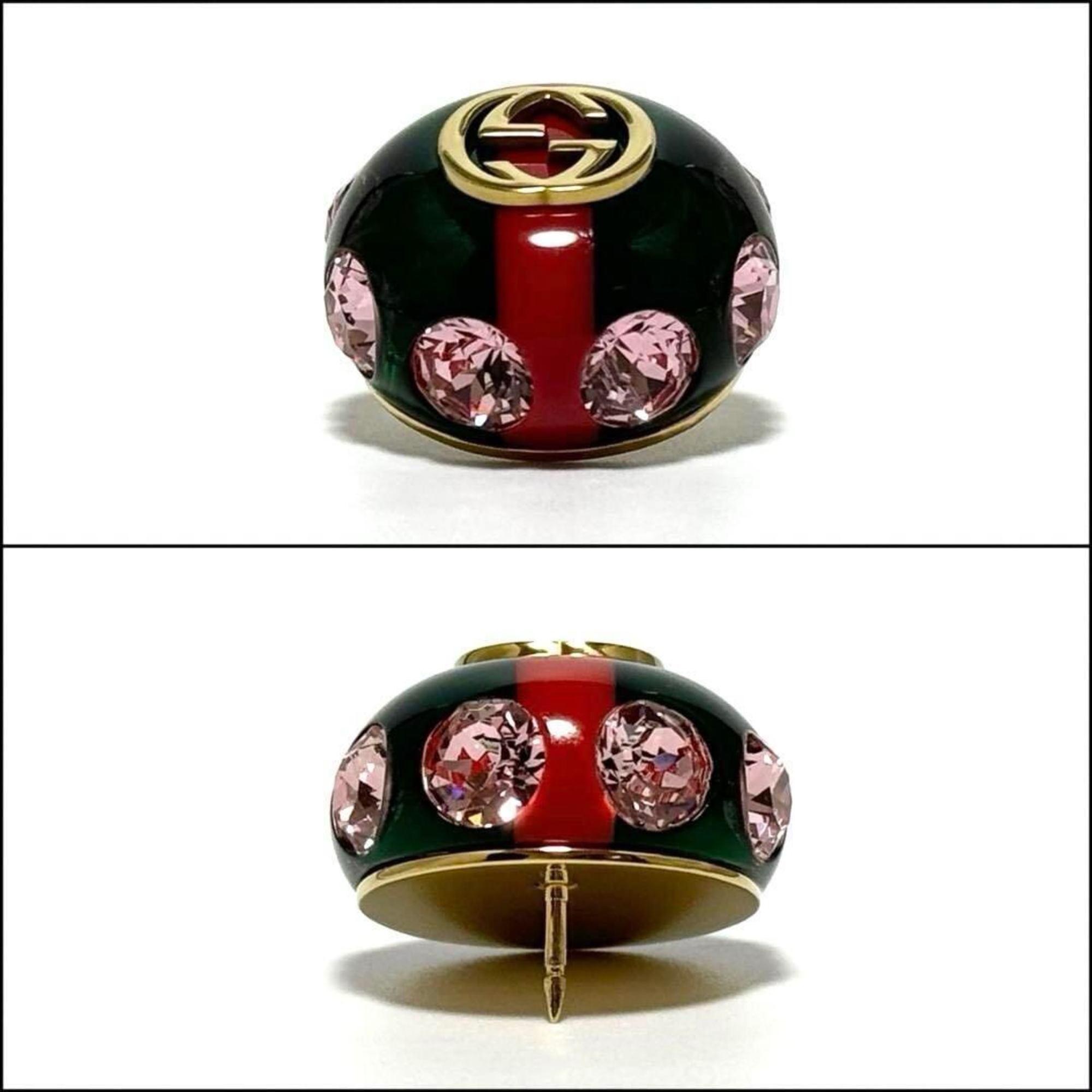 GUCCI Vintage Web Women's Brooch Pin Badge