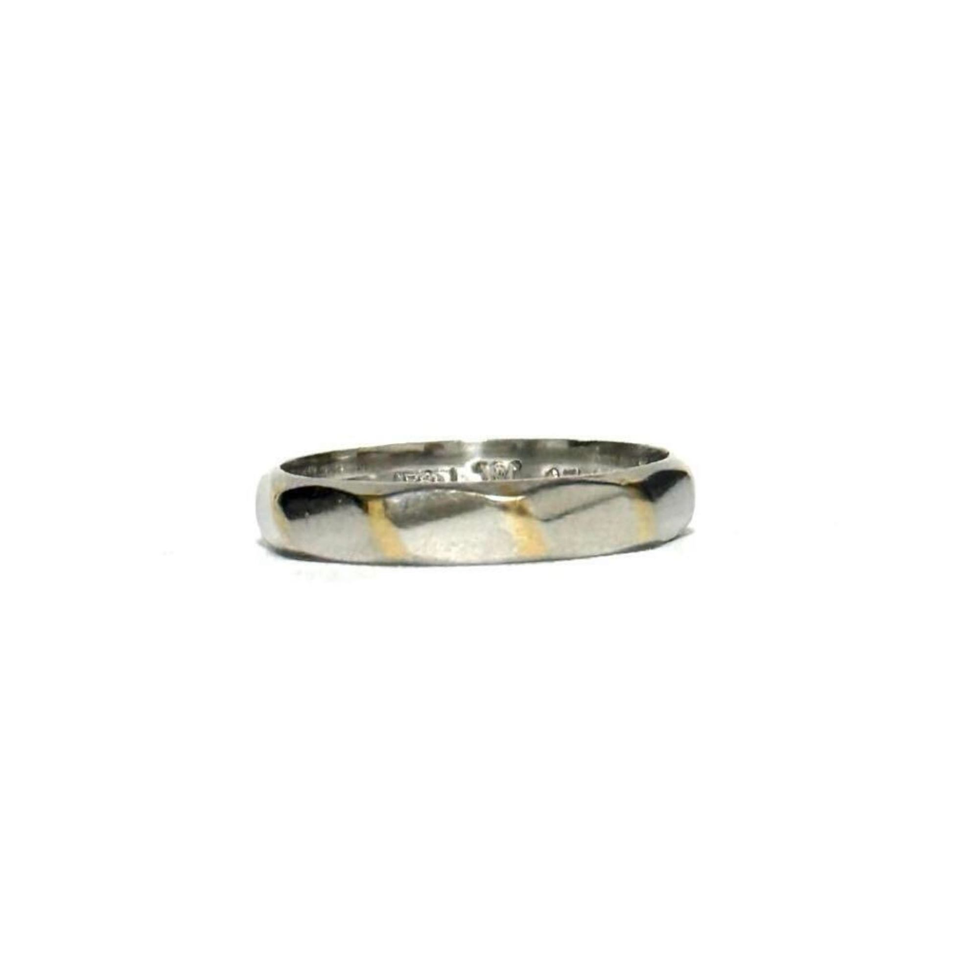 CELINE Platinum Ring for Men and Women, 18K Yellow Gold