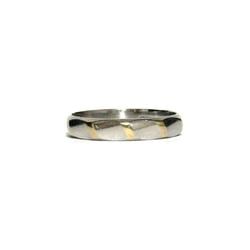 CELINE Platinum Ring for Men and Women, 18K Yellow Gold