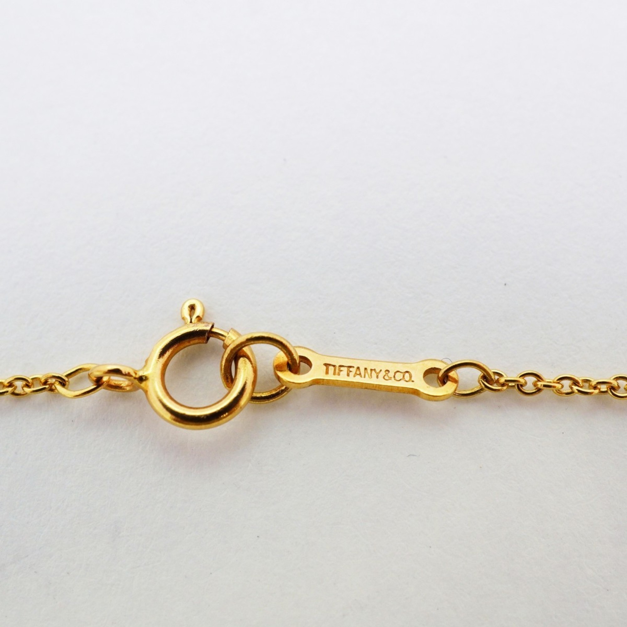 Tiffany Necklace Heart K18YG Yellow Gold Ladies