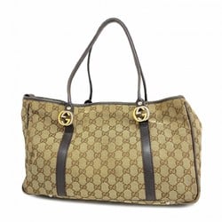 Gucci Tote Bag GG Canvas Interlocking G 232957 Brown Women's