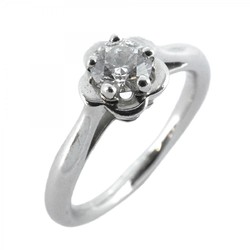 Chanel Ring Camellia 1PD Diamond Pt950 Platinum 0.30ct Size 7 Ladies