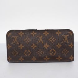 Louis Vuitton Long Wallet Monogram Leopard Portefeuille Ansolite M60101 Brown Blue Infini Ladies