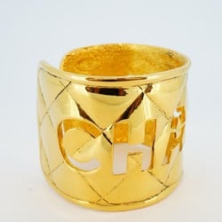 Chanel Bangle Matelasse GP Plated Gold Ladies