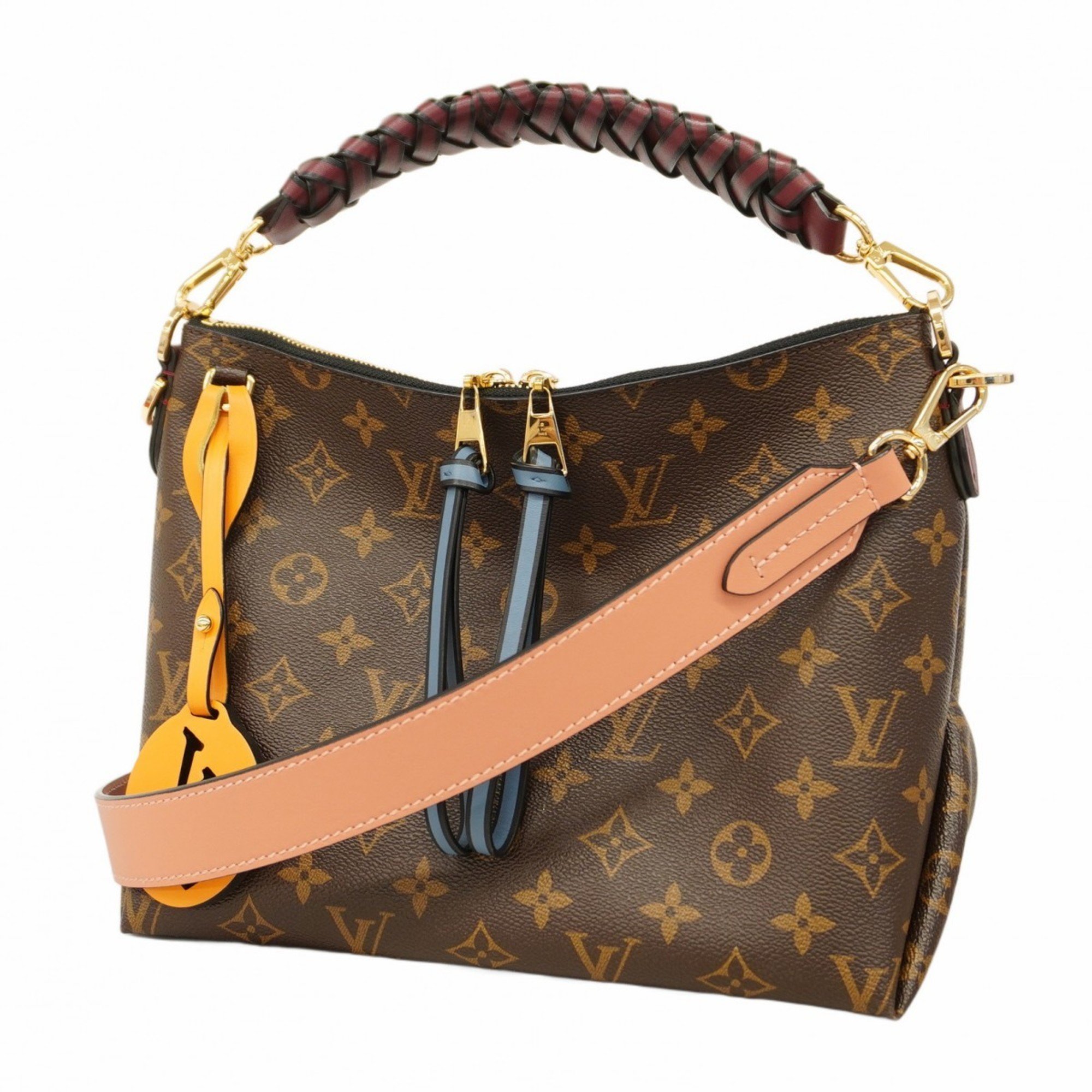 Louis Vuitton Handbag Monogram Zip Hobo M55090 Brown Multicolor Ladies