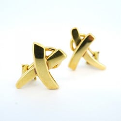 Tiffany Earrings Kiss K18YG Yellow Gold Ladies