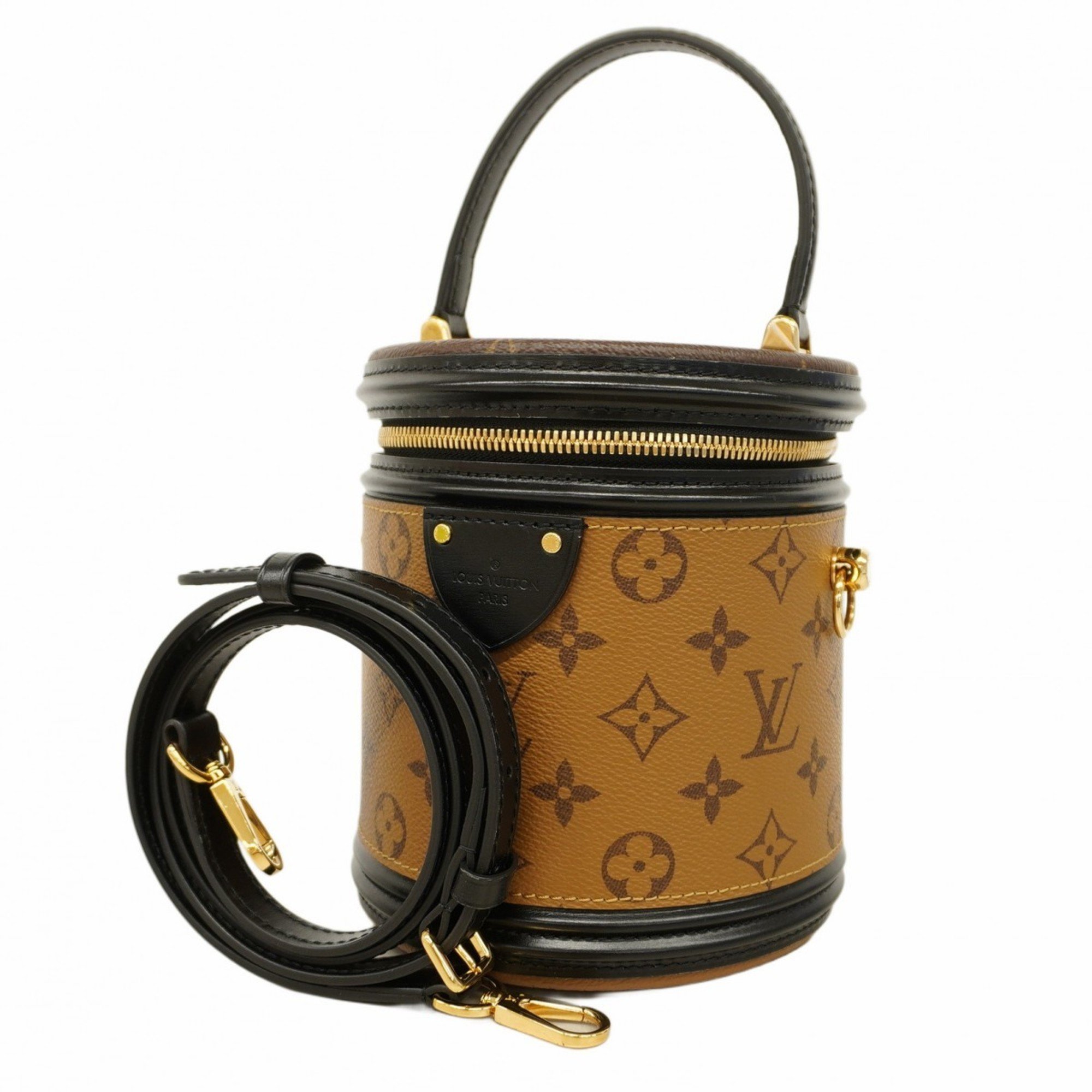 Louis Vuitton Handbag Monogram Reverse Cannes M43986 Brown Ladies