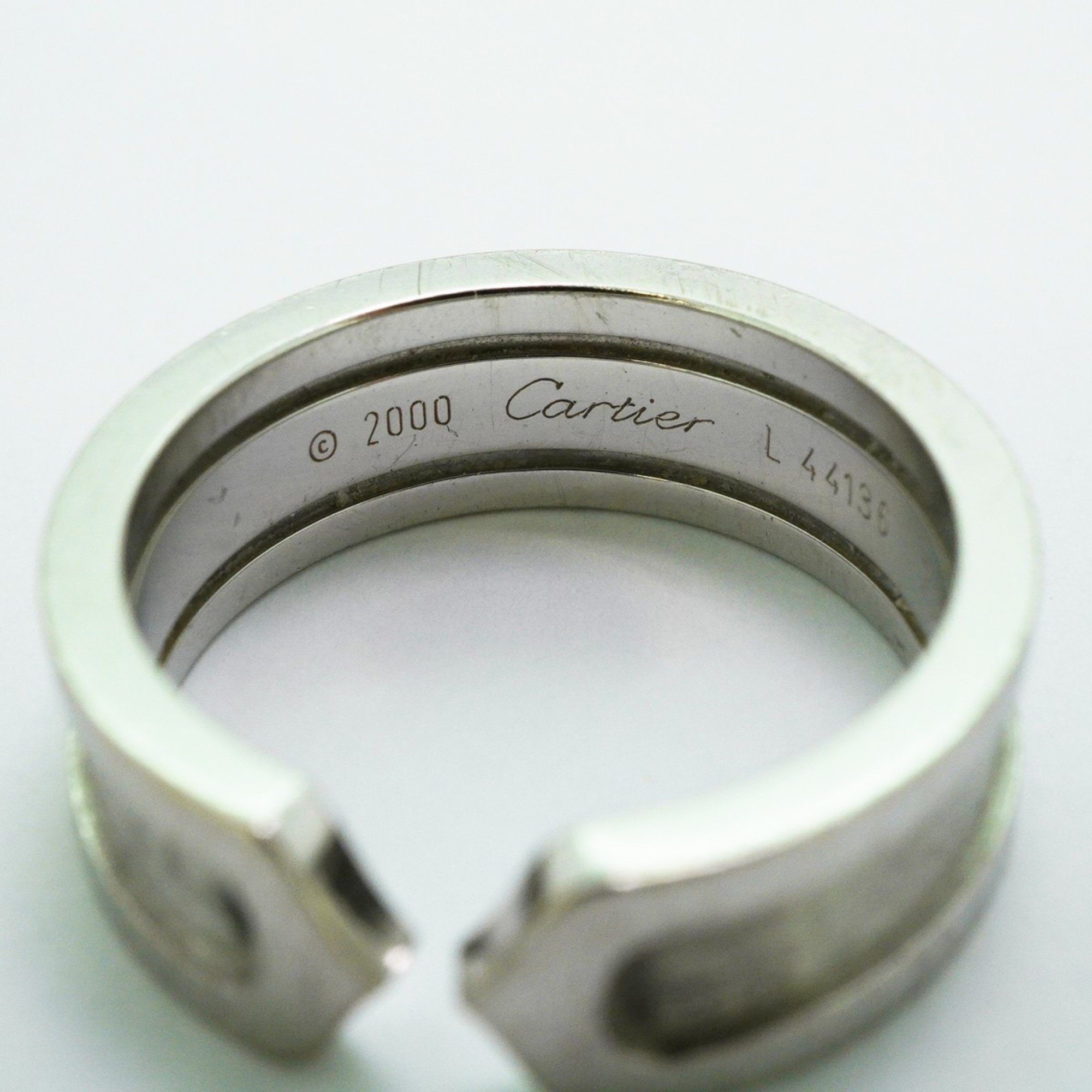 Cartier Ring 2C K18WG White Gold Size 12 Ladies