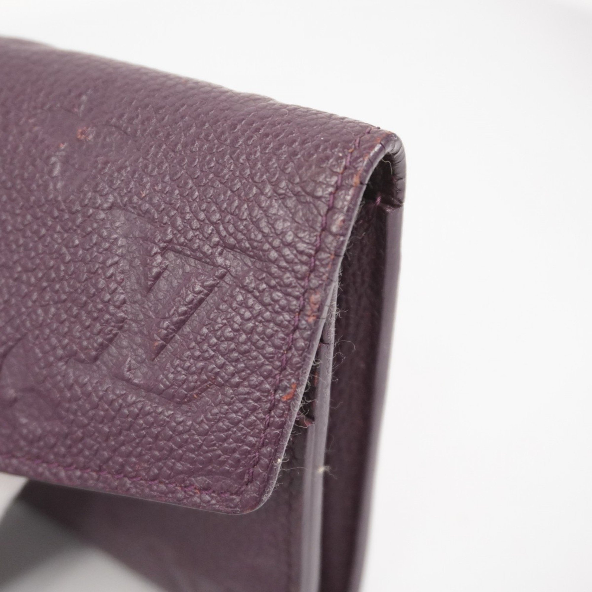 Louis Vuitton Long Wallet Monogram Empreinte Portefeuille Curieuse M60564 Amethyst Ladies