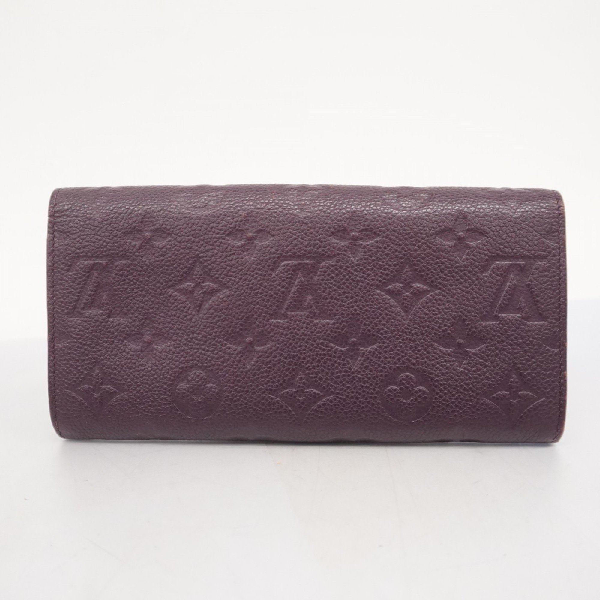 Louis Vuitton Long Wallet Monogram Empreinte Portefeuille Curieuse M60564 Amethyst Ladies