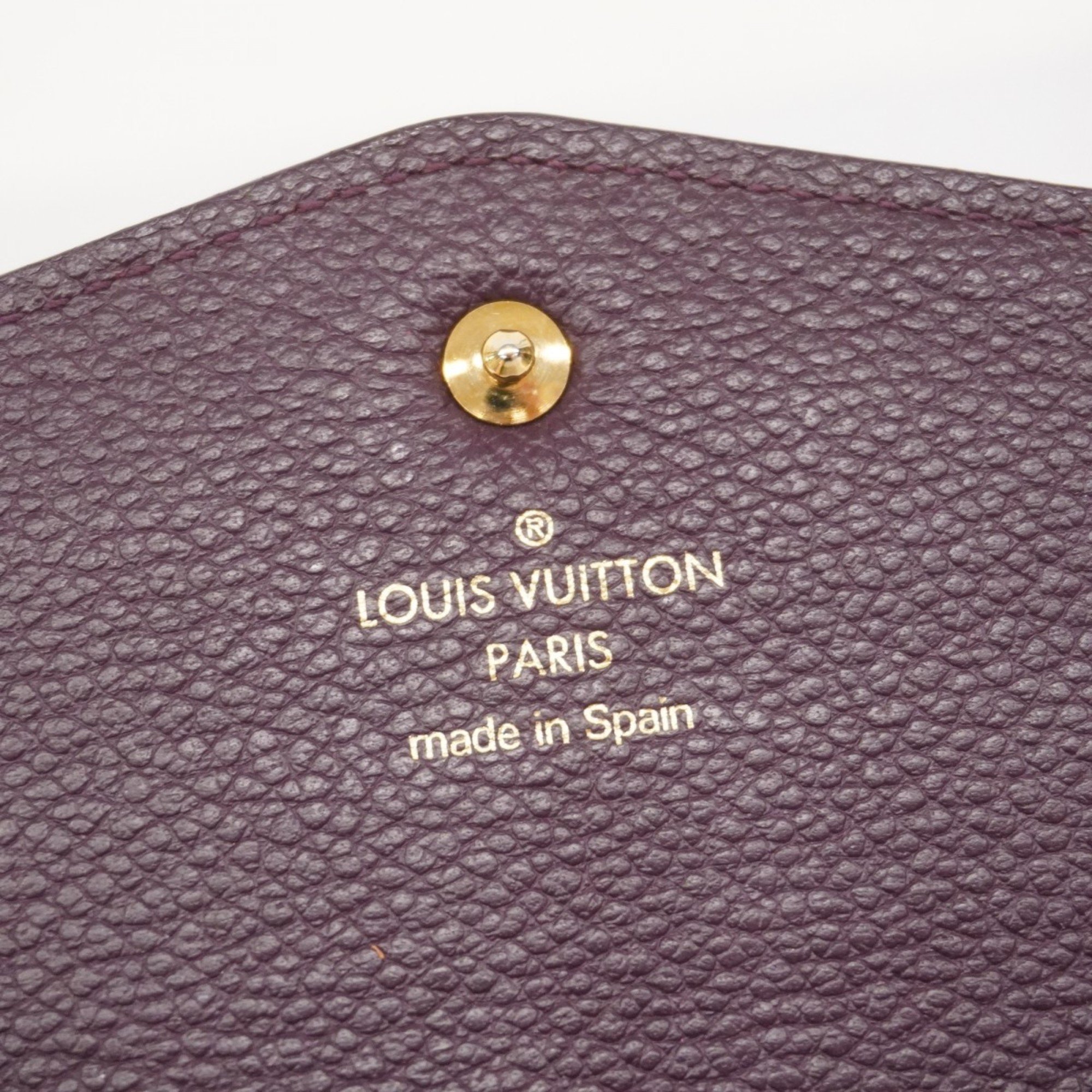 Louis Vuitton Long Wallet Monogram Empreinte Portefeuille Curieuse M60564 Amethyst Ladies