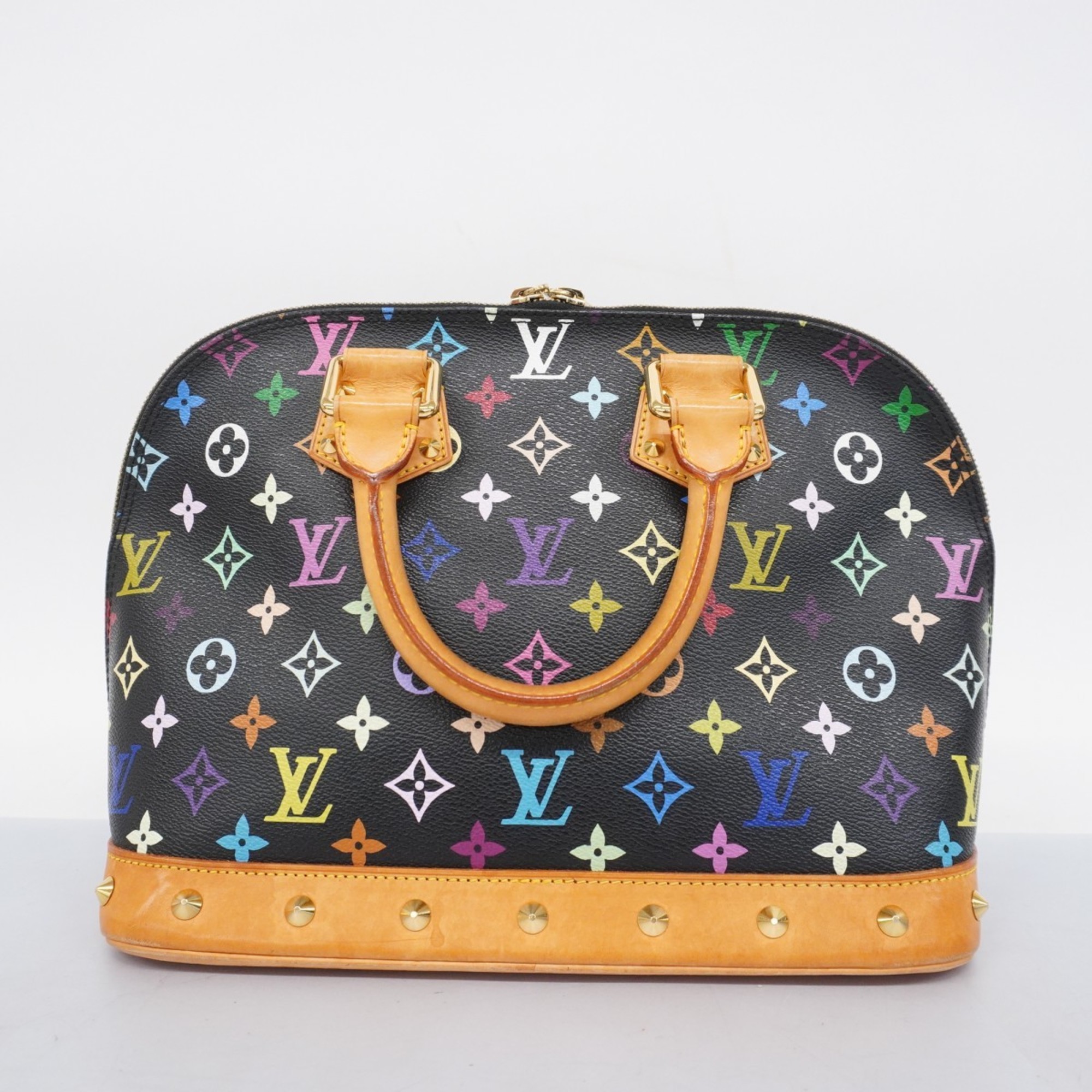 Louis Vuitton Handbag Monogram Multicolor Alma PM M92646 Noir Ladies