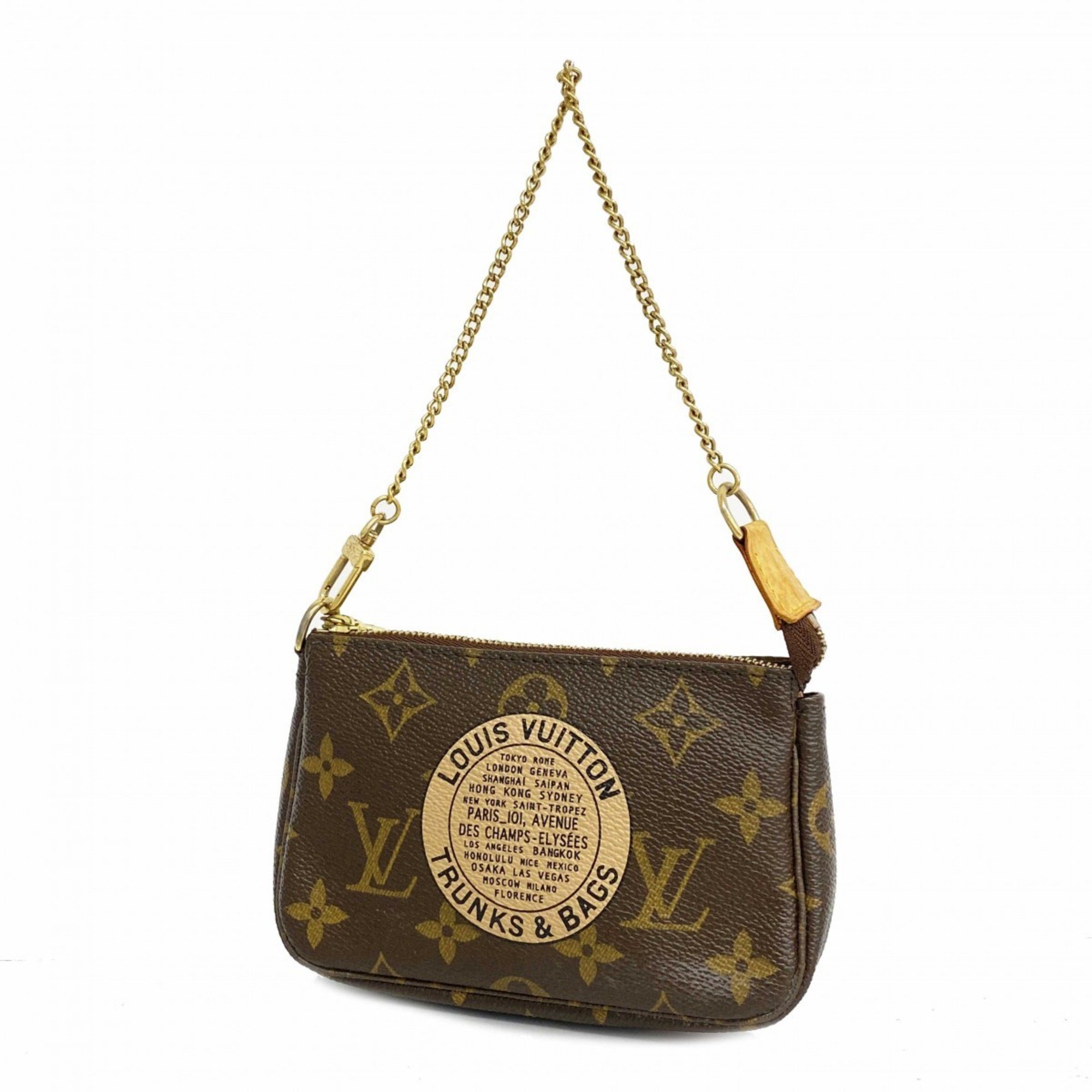 Louis Vuitton Pouch Monogram Pochette Accessoires T&B M60153 Brown Women's