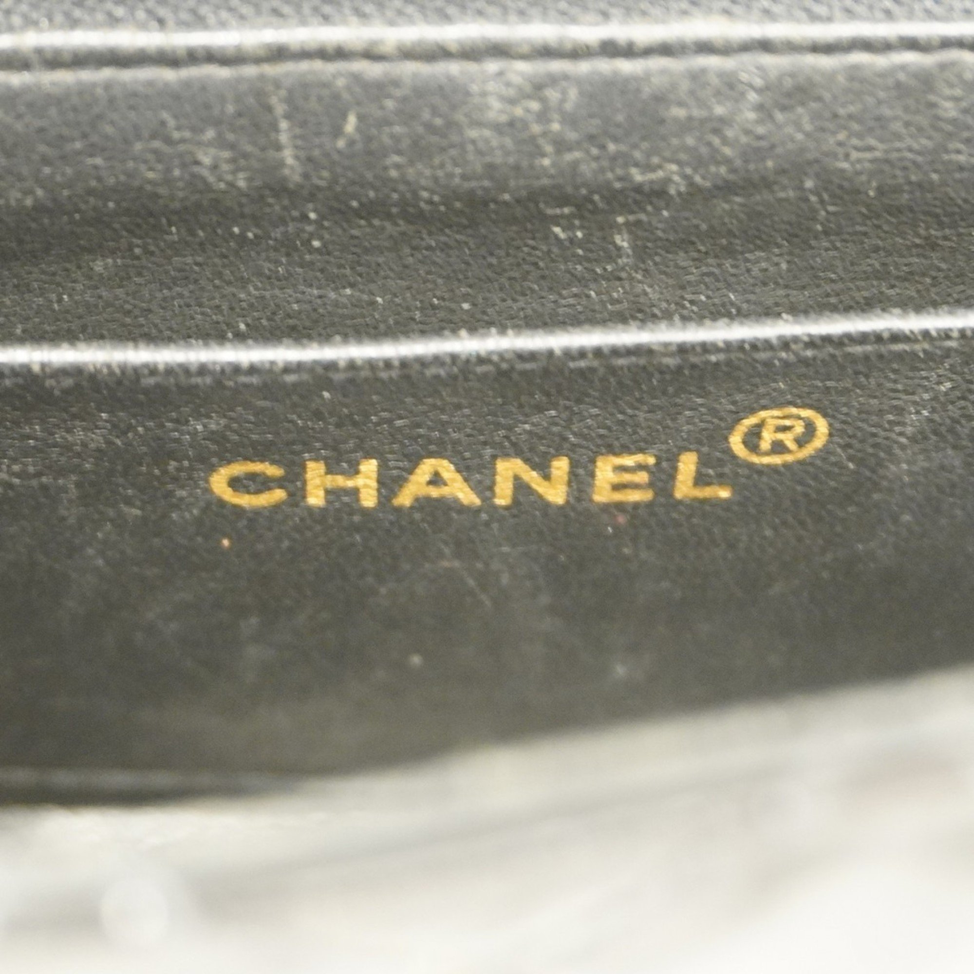 Chanel Shoulder Bag Matelasse Patent Leather Black Women's