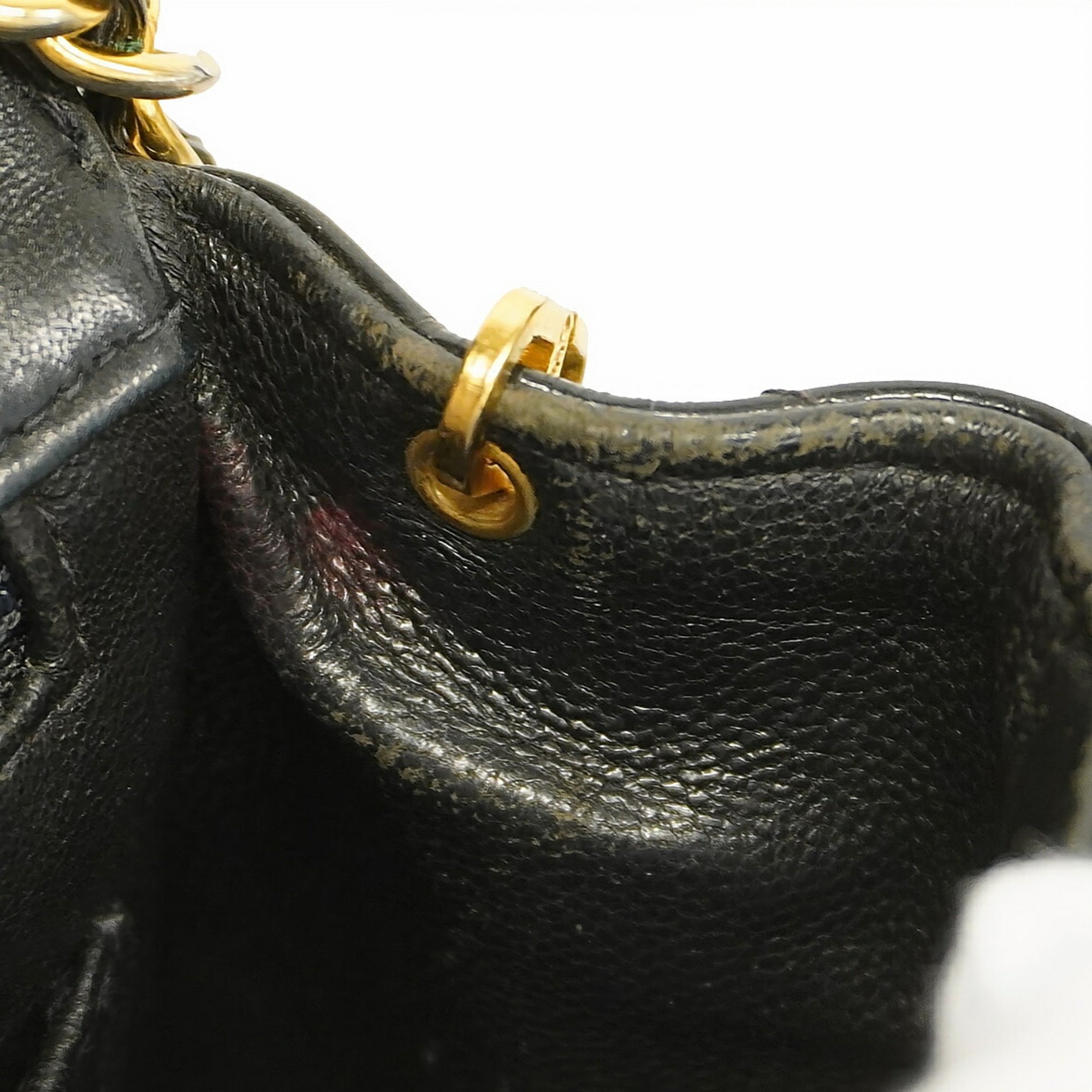 Chanel Shoulder Bag Matelasse Patent Leather Black Women's