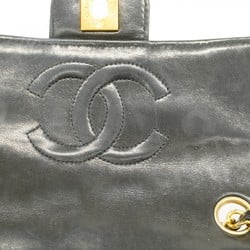 Chanel Shoulder Bag Matelasse Patent Leather Black Women's