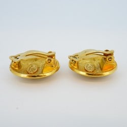 Chanel Earrings Coco Mark Circle GP Plated Gold Ladies