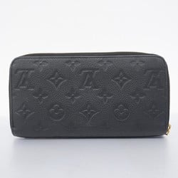 Louis Vuitton Long Wallet Monogram Empreinte Zippy M60571 Noir Ladies