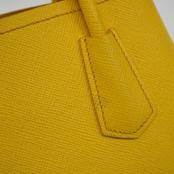 Prada handbag saffiano leather yellow ladies