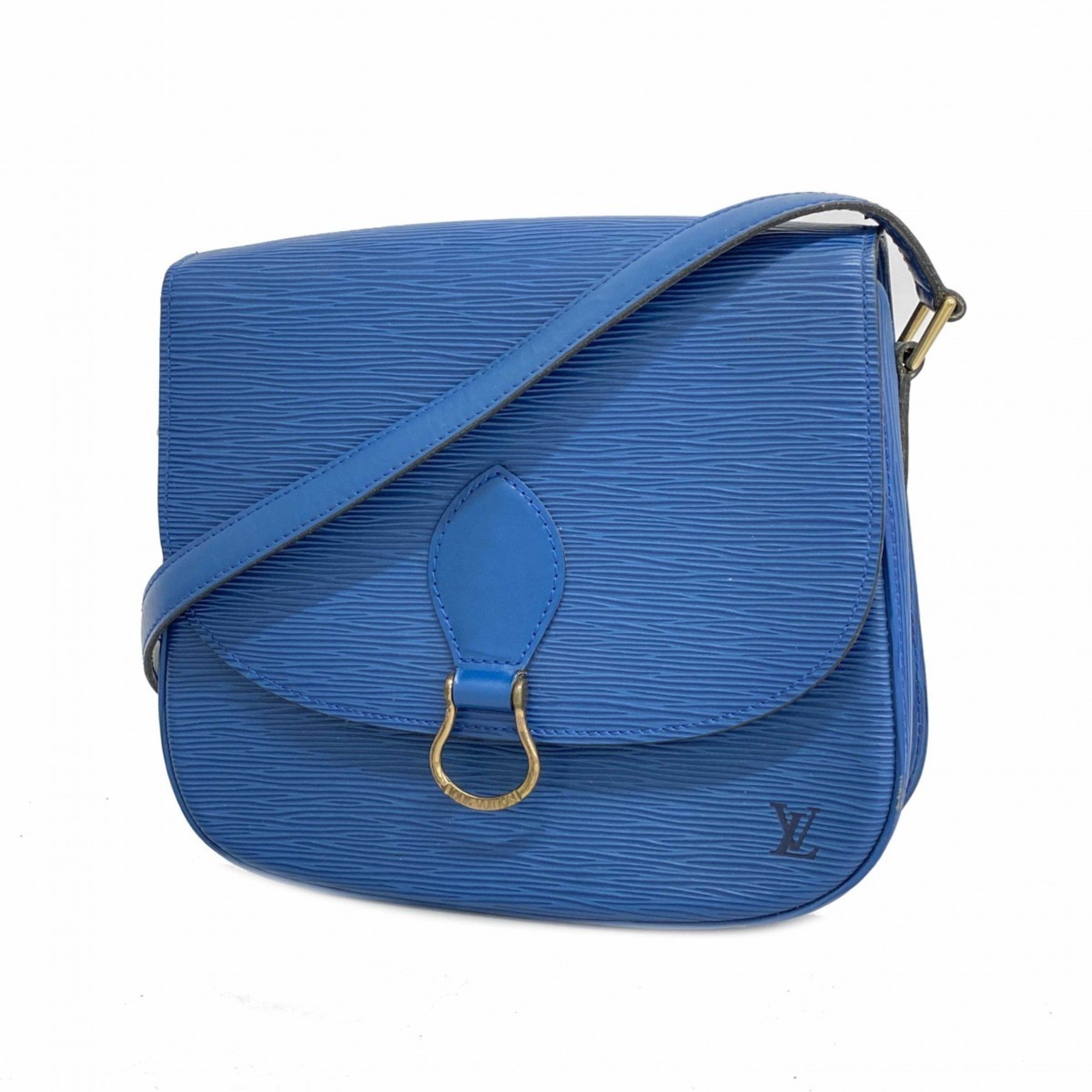 Louis Vuitton Shoulder Bag Epi Saint-Clair M52195 Toledo Blue for Women