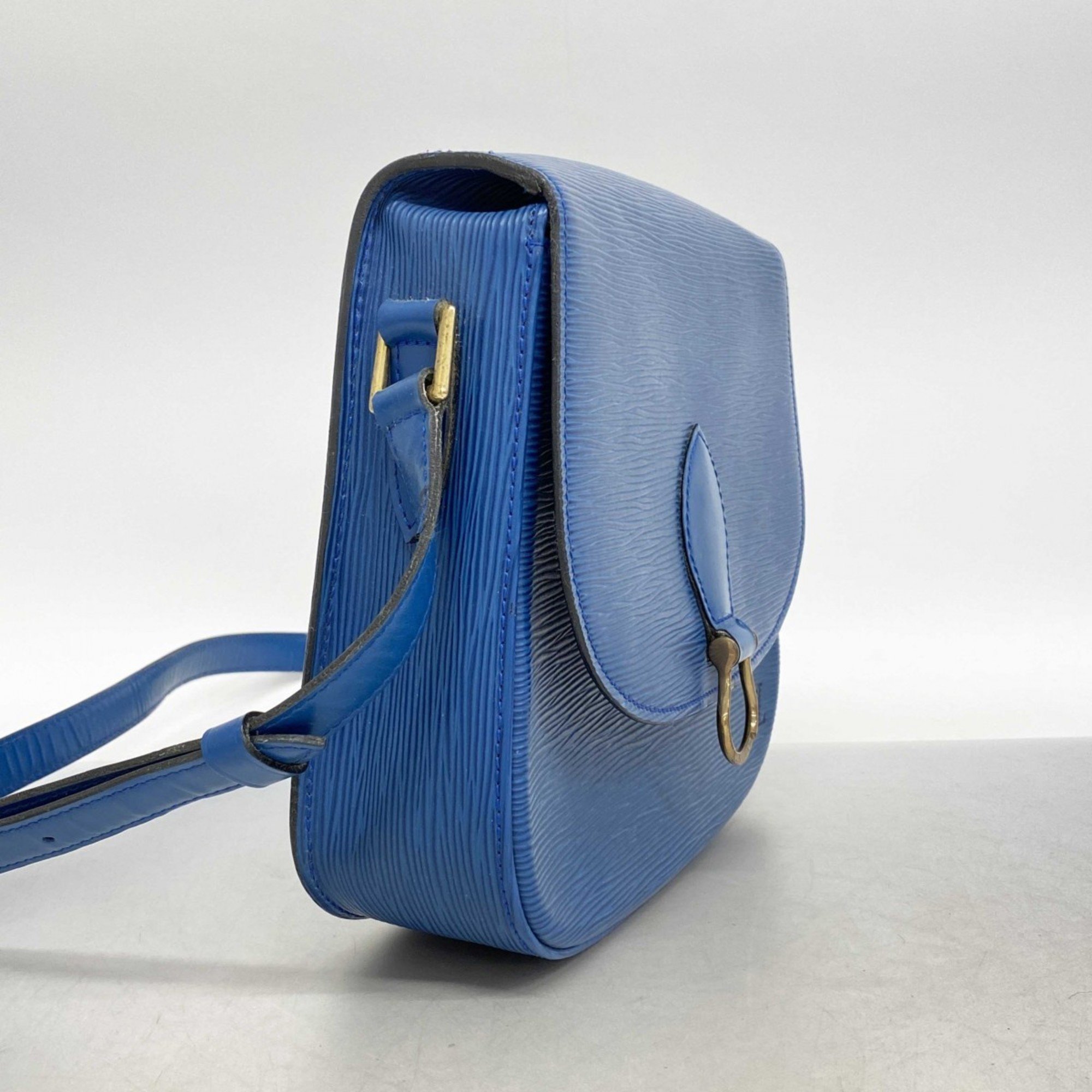 Louis Vuitton Shoulder Bag Epi Saint-Clair M52195 Toledo Blue for Women