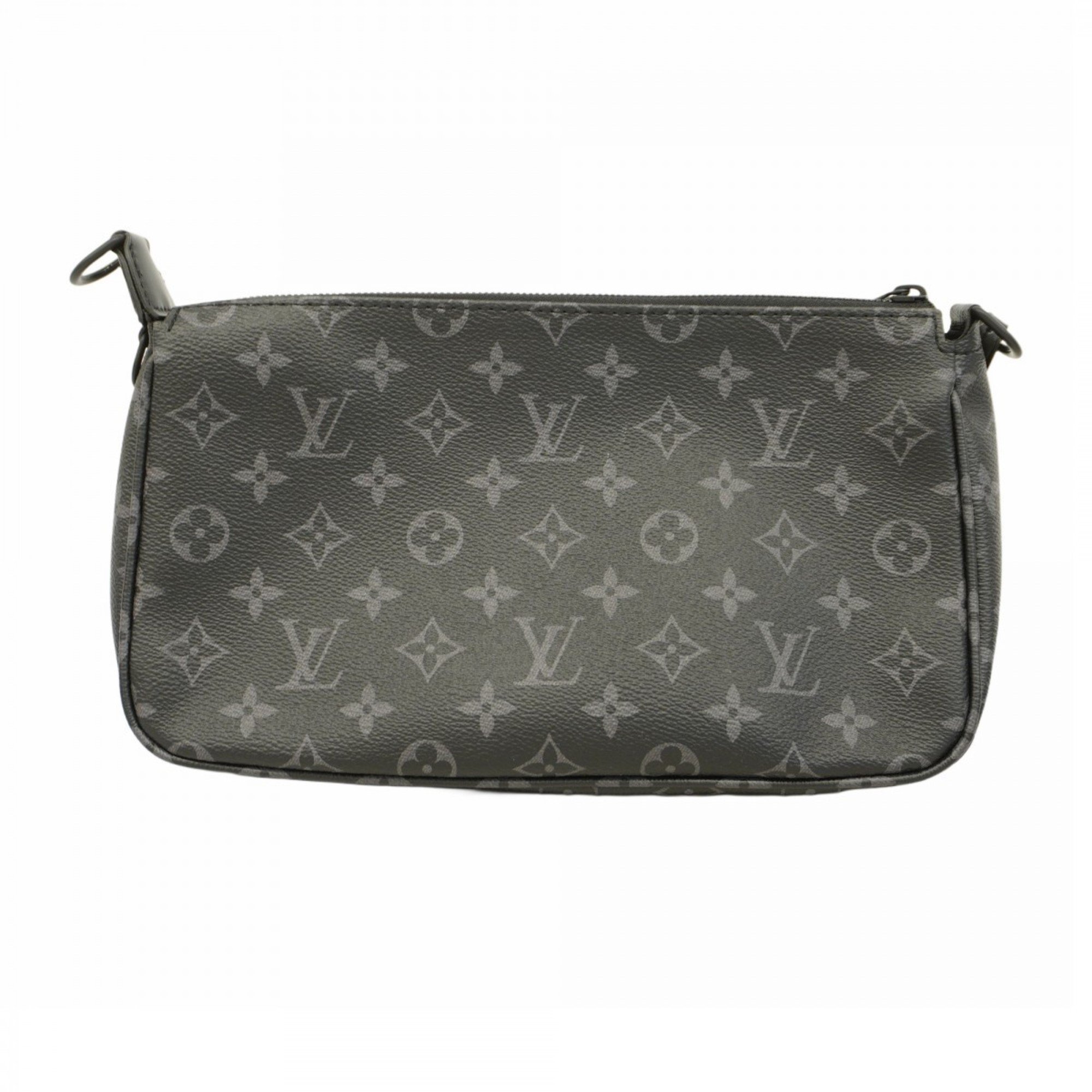 Louis Vuitton Shoulder Bag Monogram Eclipse Pochette Accessoires XL M11741 Black Men's