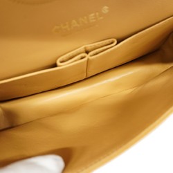 Chanel Shoulder Bag Matelasse Caviar Skin Beige Women's