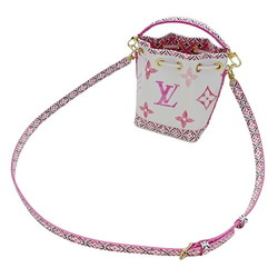 Louis Vuitton LOUIS VUITTON Bag Monogram Women's Handbag Shoulder 2way LV By The Pool Nano Noe White Pink M82386 IC Chip