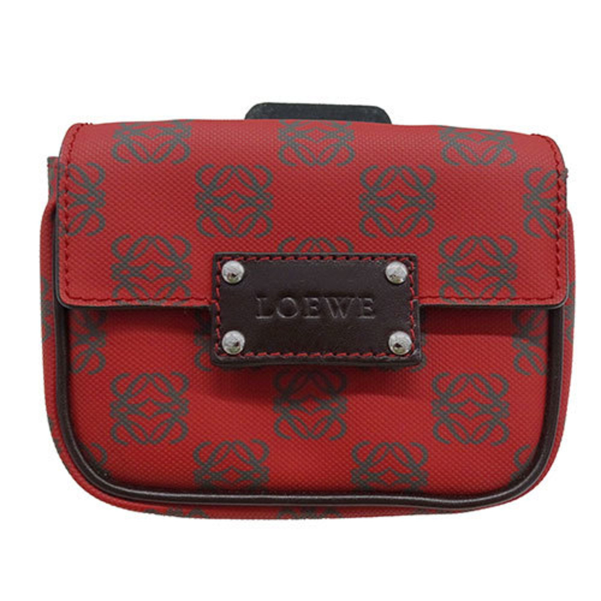 LOEWE Bags for Women and Men Anagram Body Bag Waist Shoulder Red