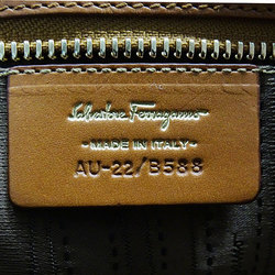 Salvatore Ferragamo Ferragamo Bags for Women Shoulder Clutch 2way Leather Brown Gancini Chain