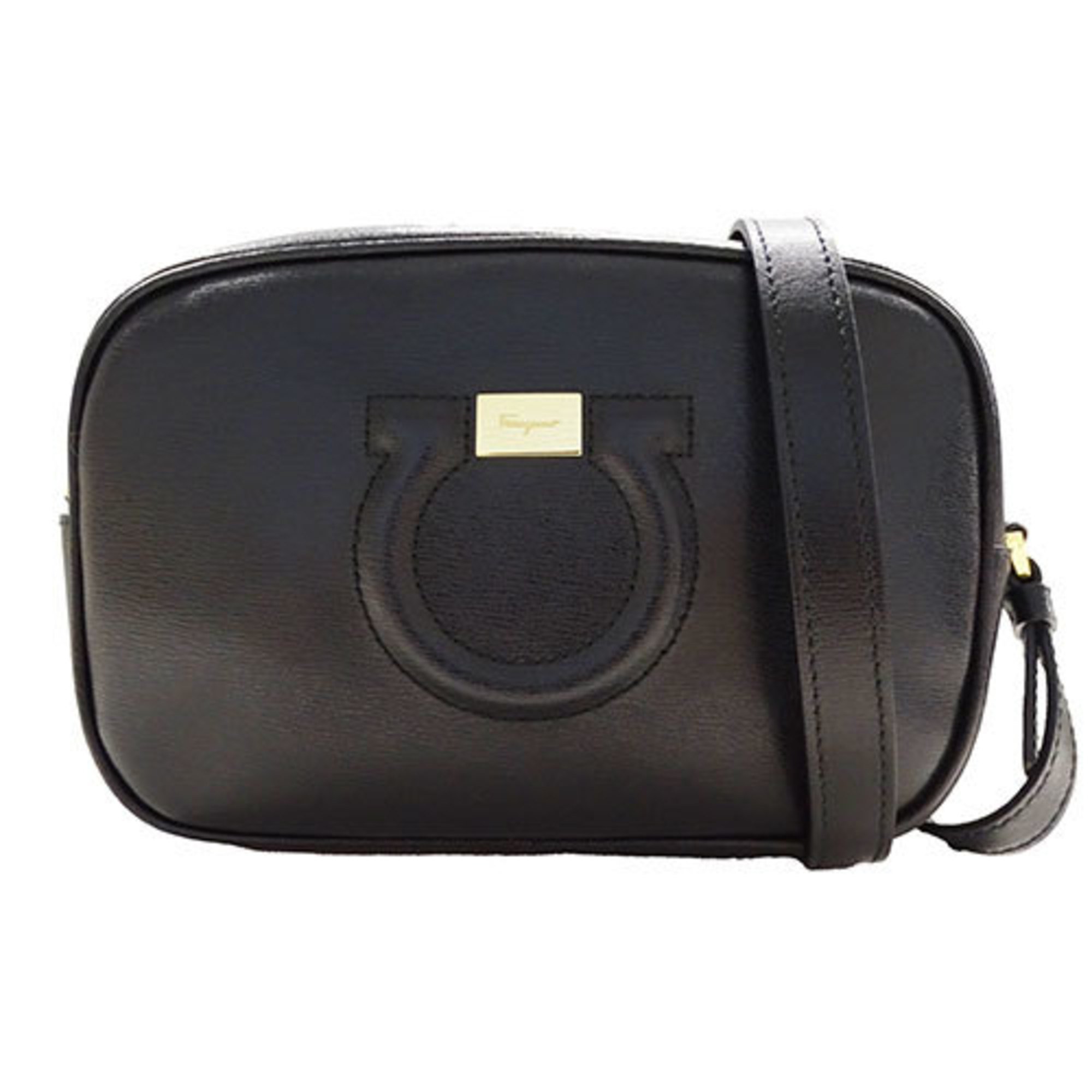 Salvatore Ferragamo Ferragamo Bags Women's Shoulder Leather Gancini Black