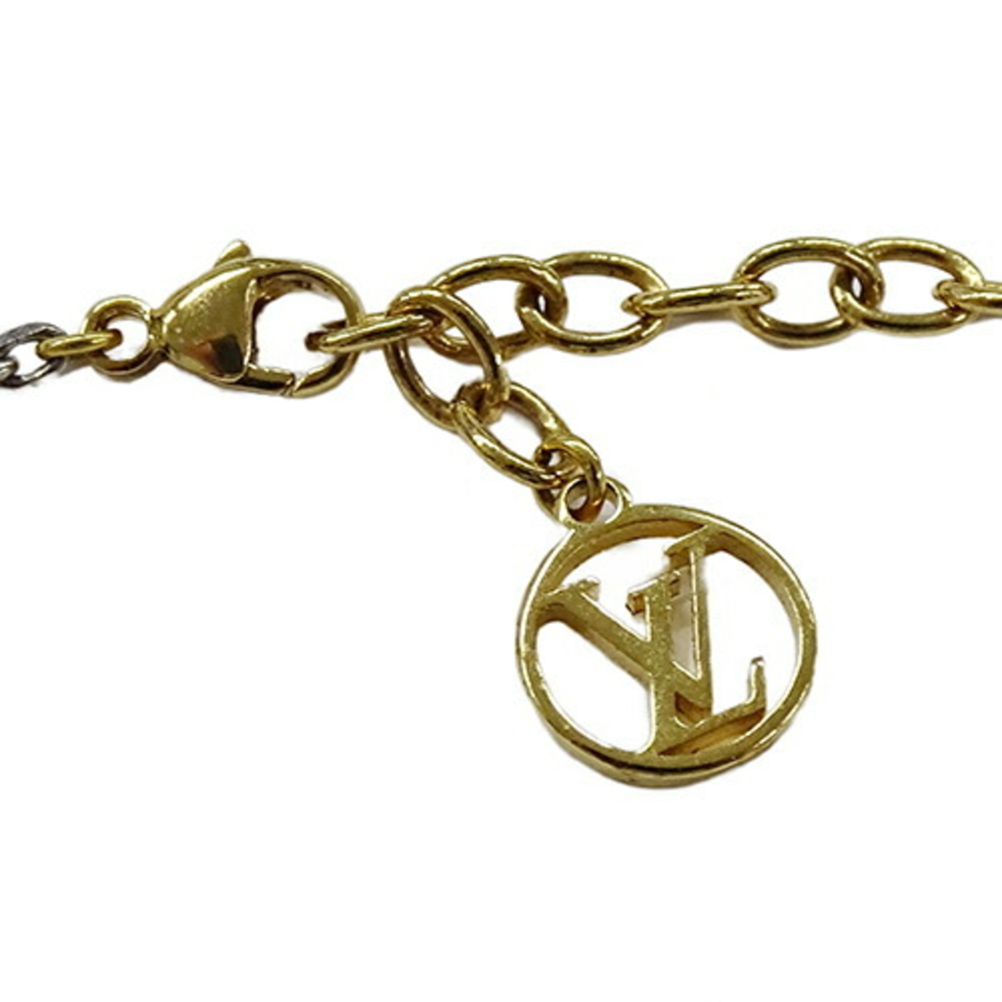 Louis Vuitton LOUIS VUITTON Bracelet Women's Metal Mania Gold Silver M68077 OB0147