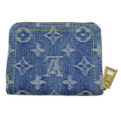 Louis Vuitton LOUIS VUITTON Wallet Monogram Denim LV Remix Women's Men's Coin Case Purse Zipper Blue M82957 IC Chip