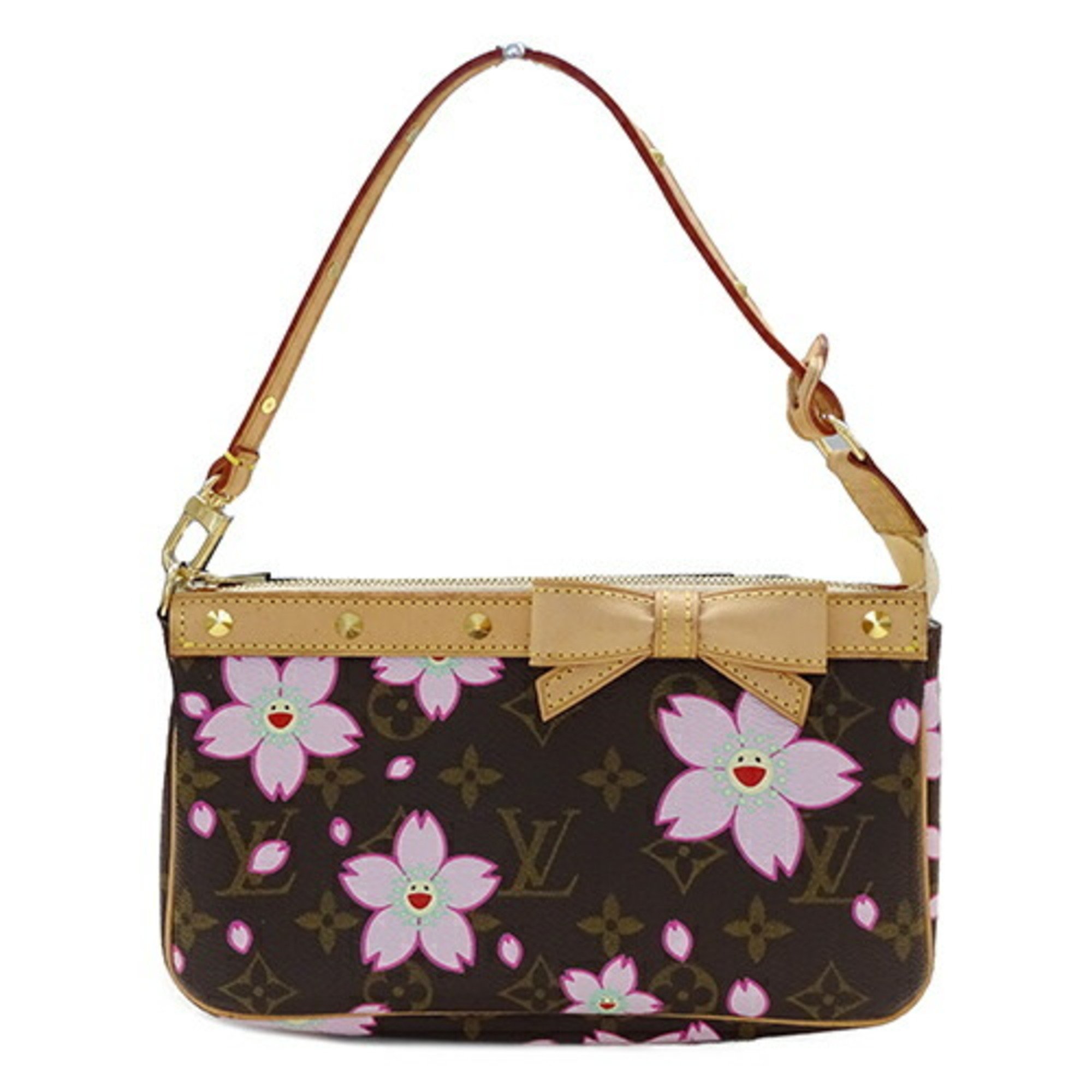 Louis Vuitton LOUIS VUITTON Pouch Monogram Cherry Blossom Women's Handbag Pochette Accessoires M92006 AR0023 Takashi Murakami