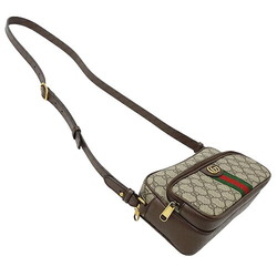 GUCCI Bag Women's Shoulder Ophidia GG Supreme Small Beige Brown 723312