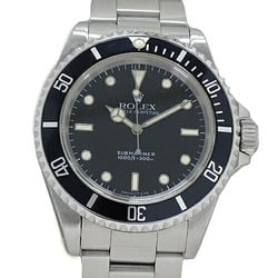 Rolex ROLEX Submariner No Date 14060 S Series Men's Watch Automatic AT Stainless Steel SS Silver Black Polished