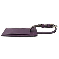 Louis Vuitton LOUIS VUITTON Monogram Women's Men's Name Tag Bag Charm Leather Porto Address Purple