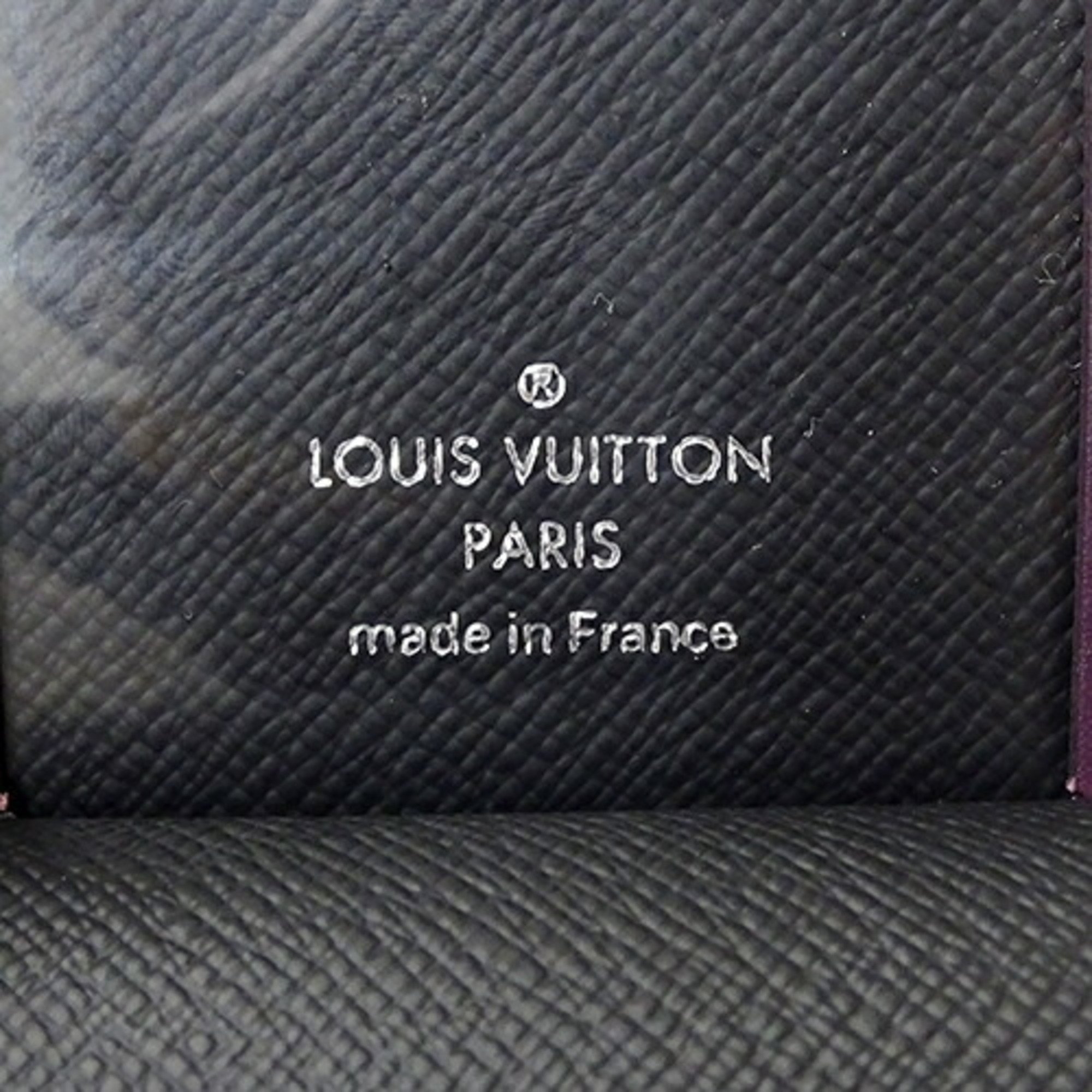 Louis Vuitton LOUIS VUITTON Monogram Women's Men's Name Tag Bag Charm Leather Porto Address Purple