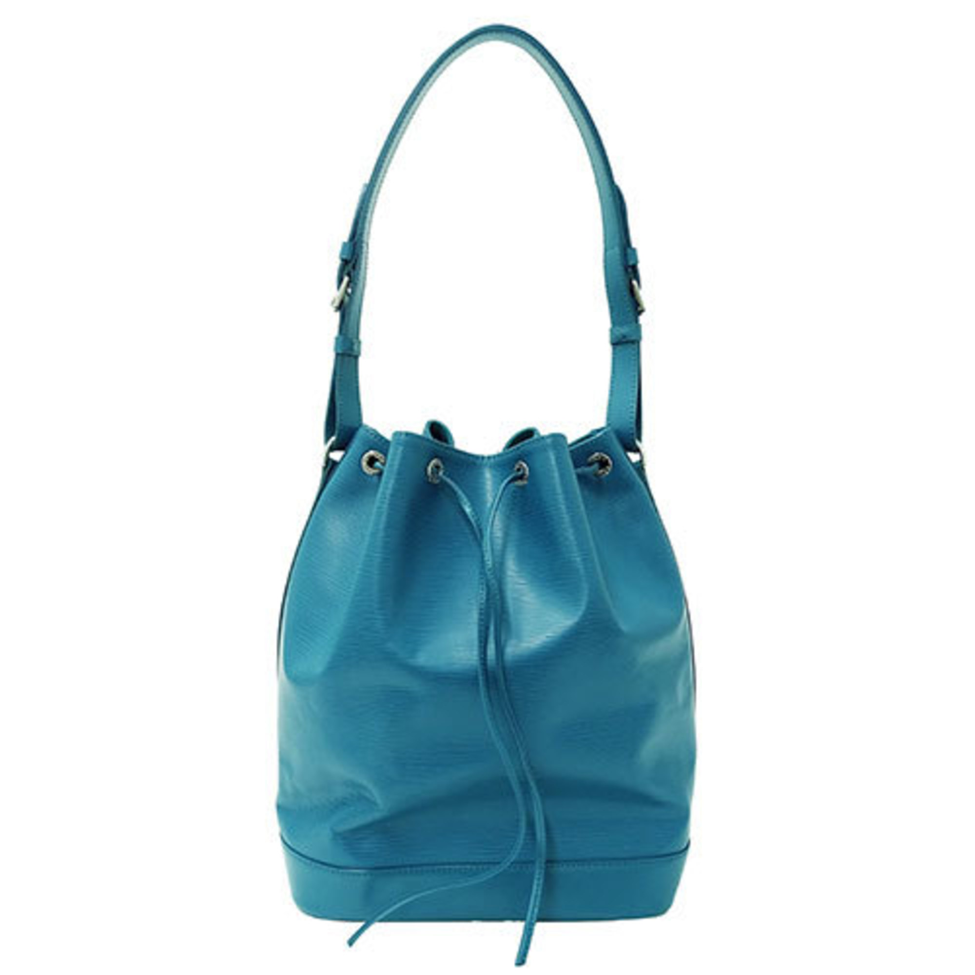 Louis Vuitton LOUIS VUITTON Bag Women's Shoulder Epi Leather Noe Cyan Blue Green M40841 Bucket